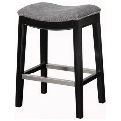 Olliix Madison Park Belfast Saddle Counter Stool, Grey -CHAMPRO shop fbc1f58301bd09ef 0085 w800 h800 b1 p0