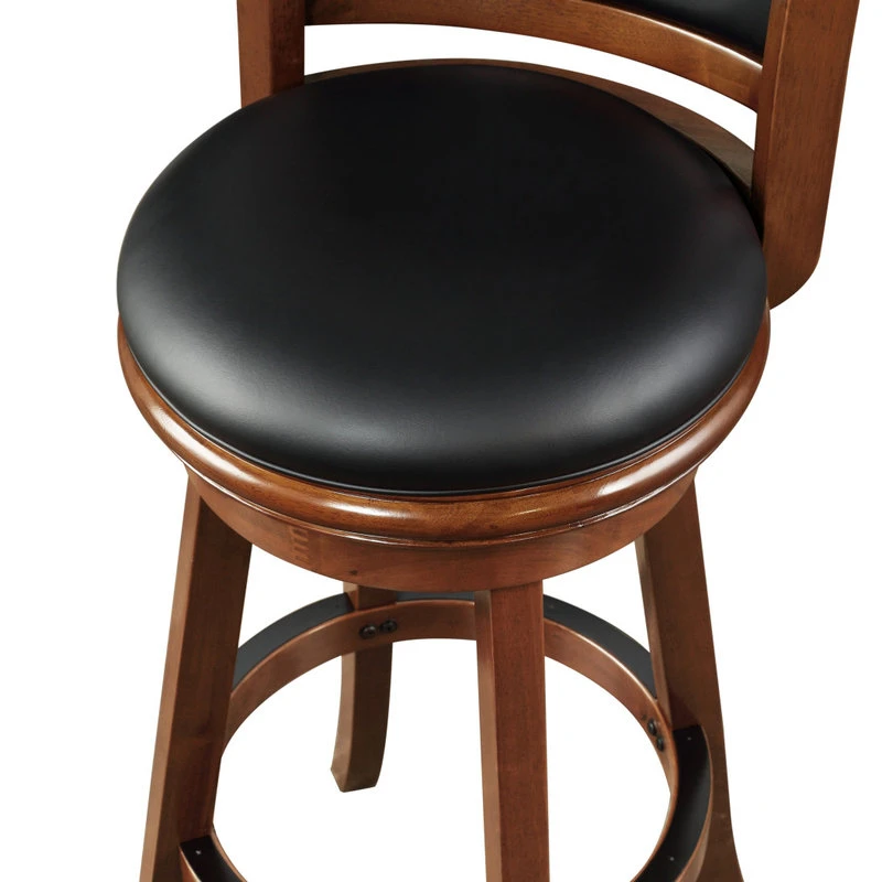 Boraam Industries, Inc. Boraam Augusta 34" Extra Tall Swivel Bar Stool, Cherry 5 Boraam Industries, Inc. Boraam Augusta 34" Extra Tall Swivel Bar Stool, Cherry - Image 5