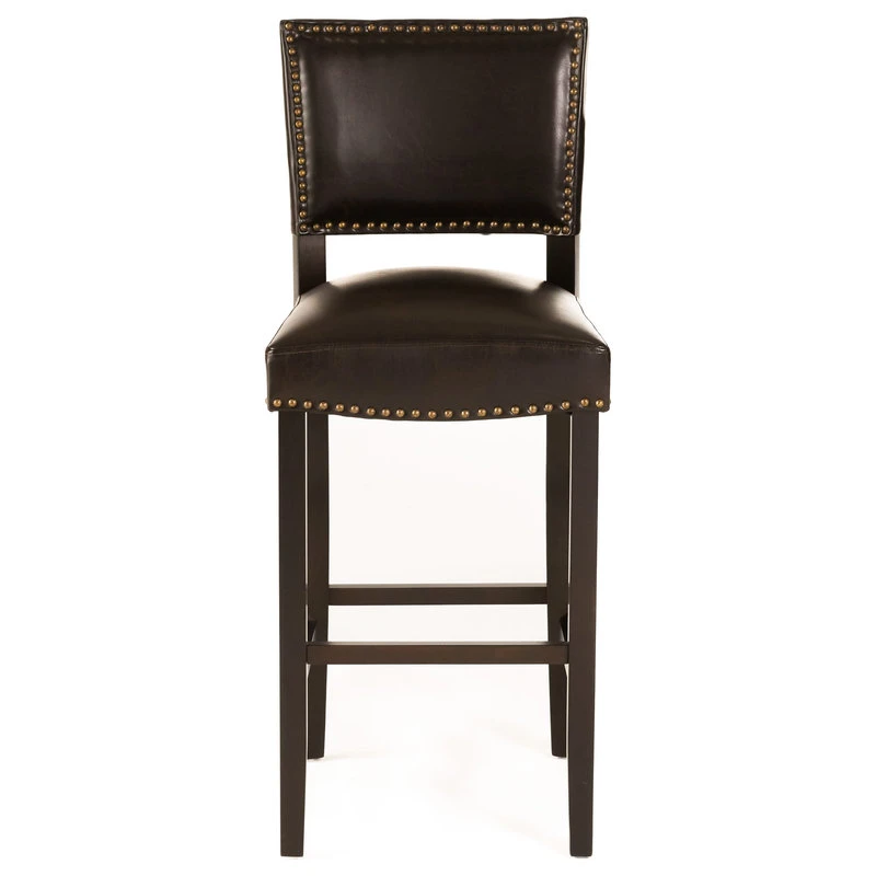 GDFStudio William Contemporary Bonded Leather Barstools, Set Of 2 10 GDFStudio William Contemporary Bonded Leather Barstools, Set Of 2 - Image 10