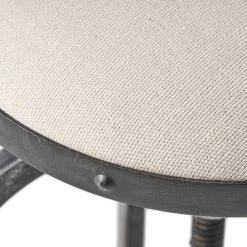 GDFStudio GDF Studio Modern Industrial Upholstered Adjustable Height Swivel Barstool -CHAMPRO shop fc81b12d02f1f372 8822 w800 h800 b0 p0