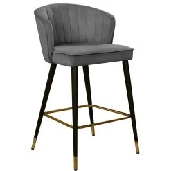 Meridian Furniture Cassie Velvet Stool, Set Of 2, Gray -CHAMPRO shop fe7106c1027416f9 7434 w800 h800 b1 p0
