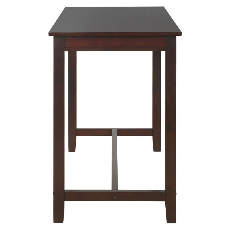 Linon Home Decor Products Linon Claridge 36" Wood Counter Height Pub Table In Walnut 3 Linon Home Decor Products Linon Claridge 36" Wood Counter Height Pub Table In Walnut - Image 3