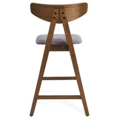 GDFStudio Sunapee Fabric Upholstered Wood Counter Stools, Set Of 2, Dark Gray/Walnut -CHAMPRO shop feb13f240221ab0f 7796 w800 h800 b1 p0