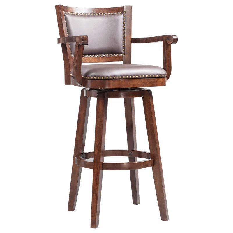 Boraam Industries, Inc. Broadmoor Swivel Stool, Cappuccino, 36" 4 Boraam Industries, Inc. Broadmoor Swivel Stool, Cappuccino, 36" - Image 4