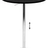 Lumisource Elia Contemporary Adjustable Bar Table, Black