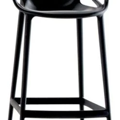 HomeCraftDecor Masters Modern Counter Stool, Black