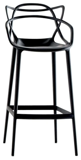 HomeCraftDecor Masters Modern Counter Stool, Black 1 HomeCraftDecor Masters Modern Counter Stool, Black