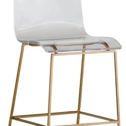 Gabby King Acrylic Counter Stool, Gold