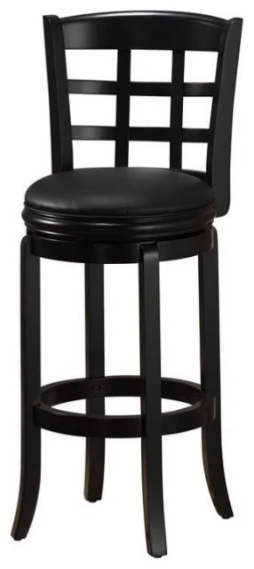 Boraam Industries, Inc. Boraam Kyoto 29" Swivel Bar Stool In Black 1 Boraam Industries, Inc. Boraam Kyoto 29" Swivel Bar Stool In Black