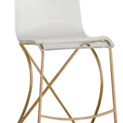 Gabby Johnson Acrylic Counter Stool, Gold