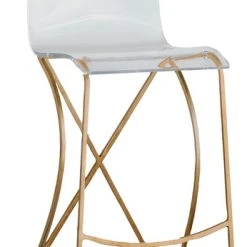 Gabby Johnson Acrylic Bar Stool, Gold