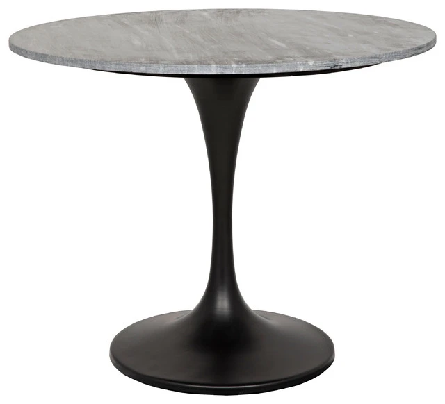 Noir Qs Laredo 36" Bistro Table With Black Stone Top GTAB515MTB-36 1 Noir Qs Laredo 36" Bistro Table With Black Stone Top GTAB515MTB-36