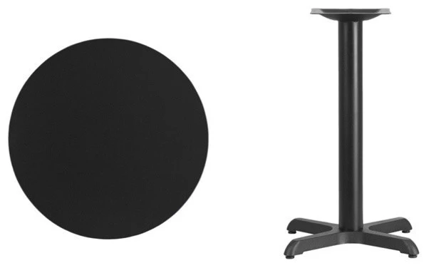 Flash Furniture Round Black Table Top XU-RD-24-BLKTB-T2222-GG 1 Flash Furniture Round Black Table Top XU-RD-24-BLKTB-T2222-GG