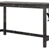 Best Master Furniture Yosef Rectangular Transitional Wood Bar Table In Charcoal