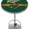 Trademark Gameroom NHL Chrome Pub Table, Minnesota Wild