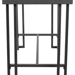 Lumisource Roman Industrial Counter Table, Gray And Natural