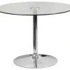 Flash Furniture 39.25'' Round Glass Table With 29''H Chrome Base