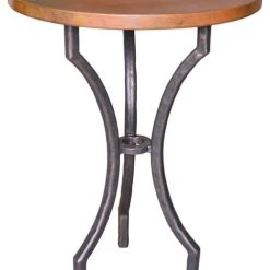 The Iron Shoppe Corinthian Bar Table With 30" Coppet Top