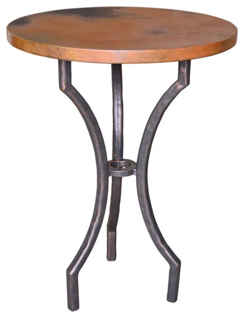 The Iron Shoppe Corinthian Bar Table With 30" Coppet Top 1 The Iron Shoppe Corinthian Bar Table With 30" Coppet Top