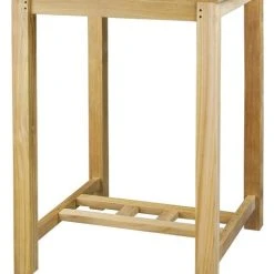 Warner Levitzson Teak Outdoor Furniture 27" Square Bar Table