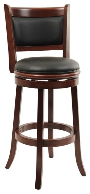 Boraam Industries, Inc. 29" Augusta Swivel Stool, Cherry 1 Boraam Industries, Inc. 29" Augusta Swivel Stool, Cherry