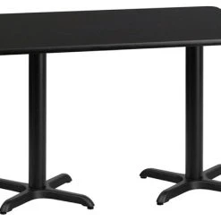Flash Furniture Rectangular Black Table Top